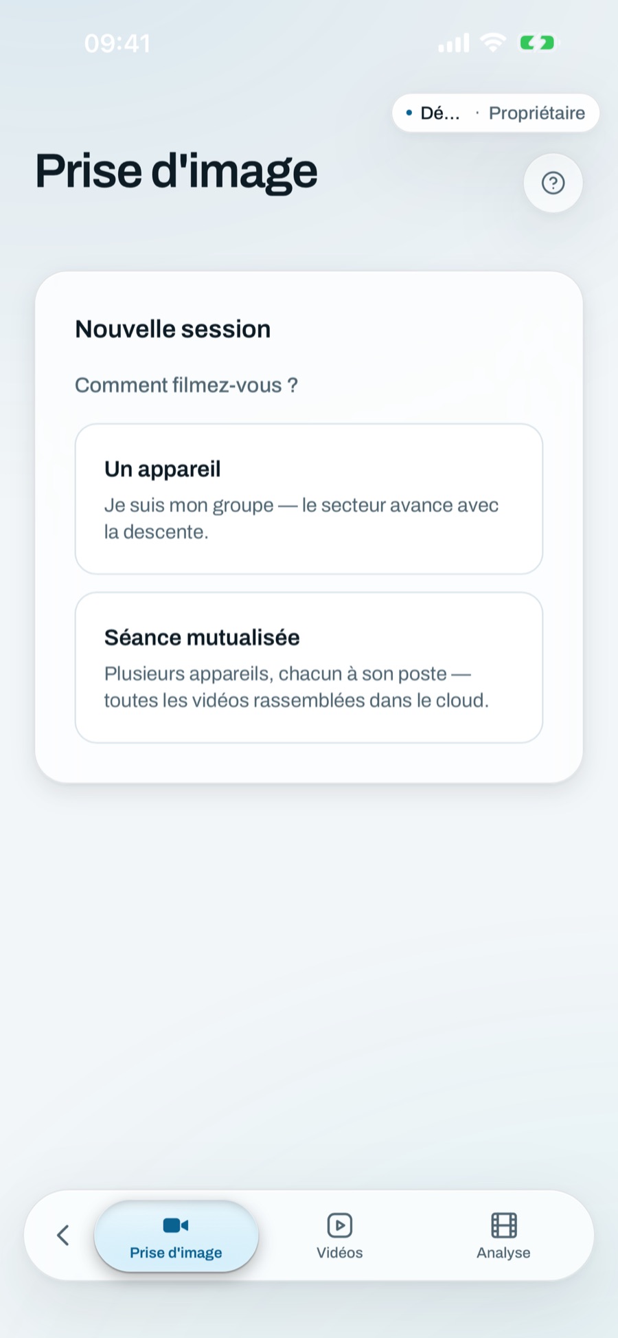 La prise d'image sur iPhone.